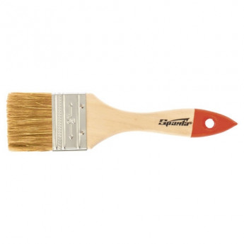 Кисть плоская 2'(50мм), натуральная щетина, деревянная ручка, SPARTA, масляные краски, 824305