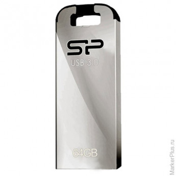 Флэш-диск 64 GB, SILICON POWER J10, USB 3.0, черный, SP64GBUF3J10V1K