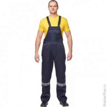 Спец.одежда летняя Полукомбинезон муж. л03-ПК синий. (р.60-62) 158-164