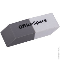Ластик OfficeSpace, скошенный, комбинированный, термопластичная резина, 41*14*8мм 10 шт/в уп