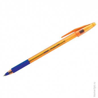 Ручка шариковая "Orange Grip", синяя, 0,8мм, грип