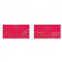 Конверт для денег MESHU "С Днем рождения. Красный", 85*164мм, soft-touch, фольга