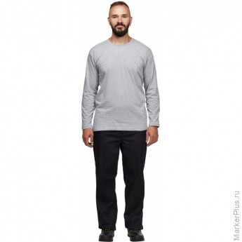 Трикотаж Футболка (160 г.) с длинным рукавом сер.(XXXL)