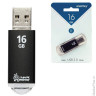 Флэш-диск 16 GB, SMARTBUY V-Cut, USB 2.0, черный, SB16GBVC-K