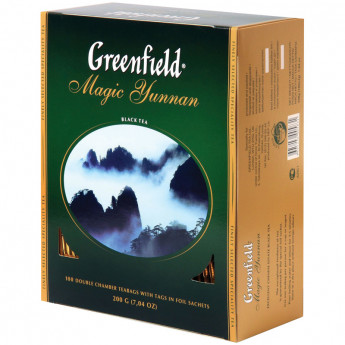 Чай Greenfield 'Magic Yunnan', черный, 100 пакетиков по 2г