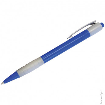 Ручка шариковая автоматическая "Comby", синяя, 0,7мм, грип, ассорти