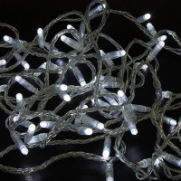 Гирлянда 'Нить' 10 м 200LED теплый белый с эффектом мерцания 305-296
