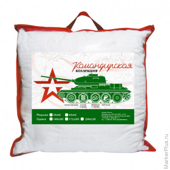 Подушка 68х68 микрофибра/холофитекс, Командирская (СХК-77-4)