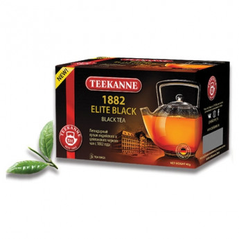 Чай TEEKANNE (Тиканне) "Elite Black 1882", черный, 20 пакетиков по 2 г, 0306_4545