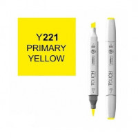 Маркер TOUCH BRUSH двухсторонний цв.221 желтый основной, 1210221