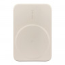 Внешний аккумулятор SOLOVE (Mi) W12 5000mAh MagSafe 20W QC+PD 3A, бежевый