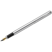 Ручка перьевая Luxor "Cosmic" синяя, 0,8мм, корпус хром 10 шт/в уп