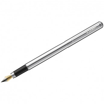 Ручка перьевая Luxor 'Cosmic' синяя, 0,8мм, корпус хром, 10 шт/в уп