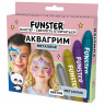 Аквагрим для лица и тела, 6 цветов МЕТАЛЛИК, FUNSTER (ФАНСТЕР), легко смываются, 192574