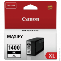 Картридж струйный CANON (PGI-1400XLВК) МВ2040/МВ2340, черный, оригинальный, ресурс 1200 стр., 9185B001