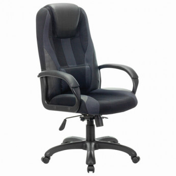 Кресло компьютерное BRABIX PREMIUM 'Rapid GM-102', экокожа/ткань, черное/серое, 532105