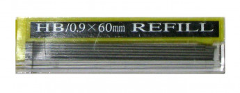 Грифели для механических карандашей Hankook, 12шт., 0,9мм, HB