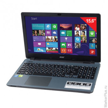 Ноутбук ACER Aspire, 15,6", INTEL Pentium 3556U, 1,7 ГГц, 4 Гб, 500 Гб, Windows 10, серый, NX.MVHER.057