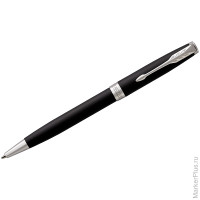 Ручка шариковая Parker 'Sonnet Matte Black СT' черная, 1,0мм, поворот., подар. уп.