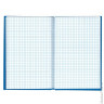 Блокнот 7БЦ, А5, 96 л., обложка ламинированная, клетка, BRAUBERG, 'Индей синий', 135х206 мм, 121929