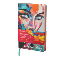 Ежедневник недатированный А5 (138х213 мм), BRAUBERG VISTA, под кожу, гибкий, 136 л., "Secret", 112000