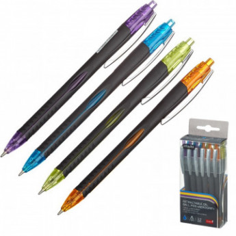 Ручка шариковая Attache Sellection Glide Aerogrip 0,5мм, синий, корп.васс