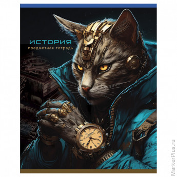 Тетрадь предметная 48л. BG "Мир будущего" - История, металлизированный картон