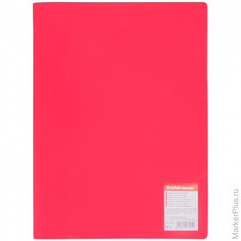 Папка с 40 вкладышами Erich Krause "Standard", 23мм, 400мкм, красная