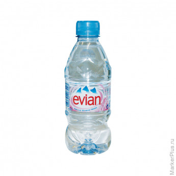 Вода минеральная негазированная Evian, 0,33л, пластиковая бутылка, 24шт.
