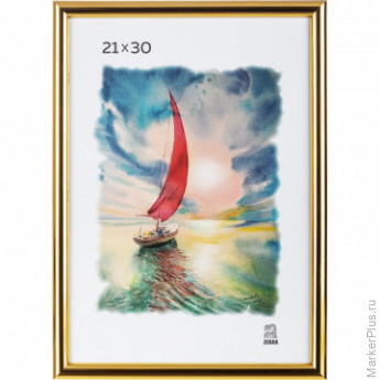 Фоторамка А4 пластиковая PS 515 золото глянец