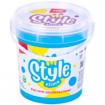 Слайм Lori "Style Slime" перламутровый, голубой с ароматом тутти-фрутти, 150мл