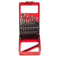 Набор сверл по металлу Matrix 19шт, 1-10мм, HSS, 19шт,цил.хвостовик (72388)