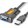 Кабель UGREEN адаптер CR104 USB 2.0 A-DB9 RS-232. 3м, черный (20223) Кабель UGREEN адаптер CR104 USB 2.0 A-DB9 RS-232. 3м, черный (20223)