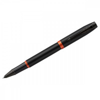 Ручка-роллер Parker 'IM Professionals Flame Orange BT' черная, 0,8 мм, подарочная упаковка