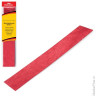 Цветная бумага крепированная BRAUBERG, металлик, растяжение до 35%, 50 г/м2, европодвес, красная, 50х100 см, 124737