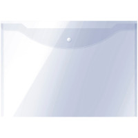 Папка-конверт на кнопке OfficeSpace А3, 150мкм, прозрачная 10 шт/в уп