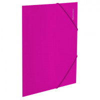 Папка на резинках BRAUBERG "Neon", неоновая розовая, до 300 листов, 0,5мм, 22хххх, 227462