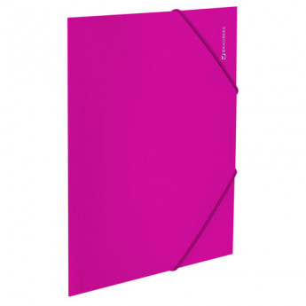 Папка на резинках BRAUBERG 'Neon', неоновая розовая, до 300 листов, 0,5мм, 22хххх, 227462