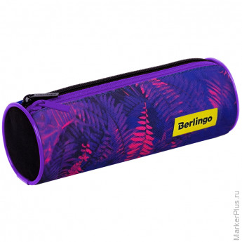 Пенал-тубус 2 отделения, 210*70мм, Berlingo "Flora neon", полиэстер Пенал-тубус 2 отделения, 210*70мм, Berlingo "Flora neon", полиэстер