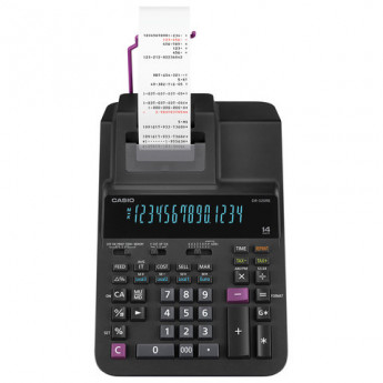 Калькулятор CASIO печатающий DR-320RE, 14 разрядов, 307х255мм, питание от адаптера 250402, ЧЕРНЫЙ, DR-320RE-E-EC