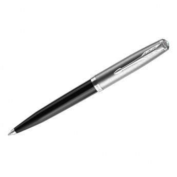 Ручка шариковая Parker "51 Black CT", черная, 1,0мм, поворот., подарочная упаковка