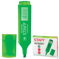 Текстмаркер STAFF, скошенный наконечник 1-5 мм, зеленый, 150727, 12 шт/в уп