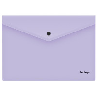 Папка-конверт на кнопке Berlingo "Instinct", А4, 180мкм, лаванда 5 шт/в уп