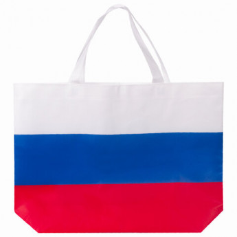Сумка 'Флаг России' триколор, 40х29 см, нетканое полотно, BRG, 605519, RU39