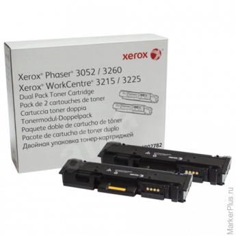Картридж лазерный XEROX (106R02782) Phaser 3052/WC3215 и другие, черный, оригинальный, комплект - 2 