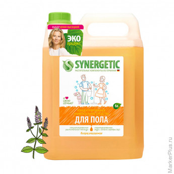 Средство для мытья полов Synergetic, канистра, 5л