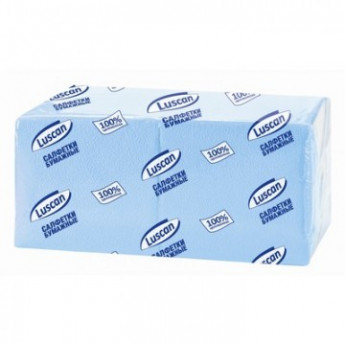 Салфетки Luscan Profi Pack 1-сл.24х24 пастель голубые 400 шт./уп., комплект 400 шт