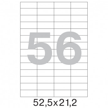 Этикетки самоклеящиеся Office Label 52,5х21,2 мм, 56 шт. на лист.А4 100 л