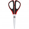 Ножницы Berlingo "Easycut 300", 17,5см, красные, мягкие вставки, европодвес