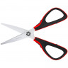 Ножницы Berlingo "Easycut 300", 17,5см, красные, мягкие вставки, европодвес